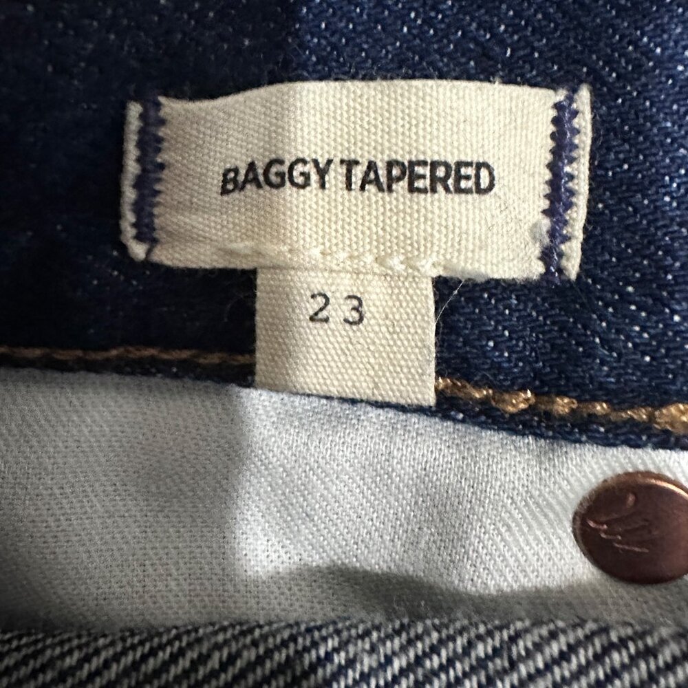 Madewell Baggy Tapered Jeans in in Dressler Wash - Size 23" - Picture 13 of 14